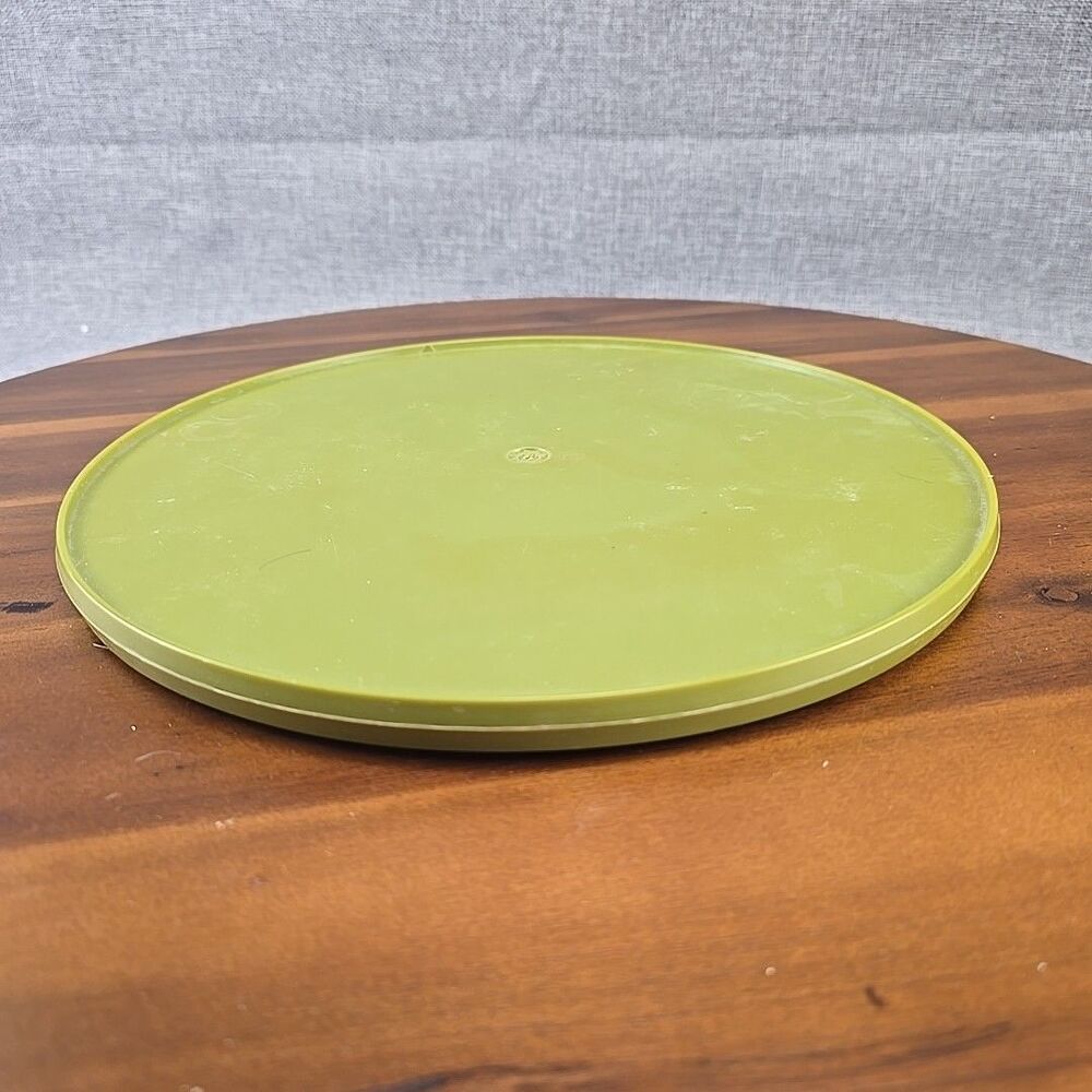 Vintage‎ Sterilite Plastic Lazy Susan Turntable 10.5" Inch Green Plastic
